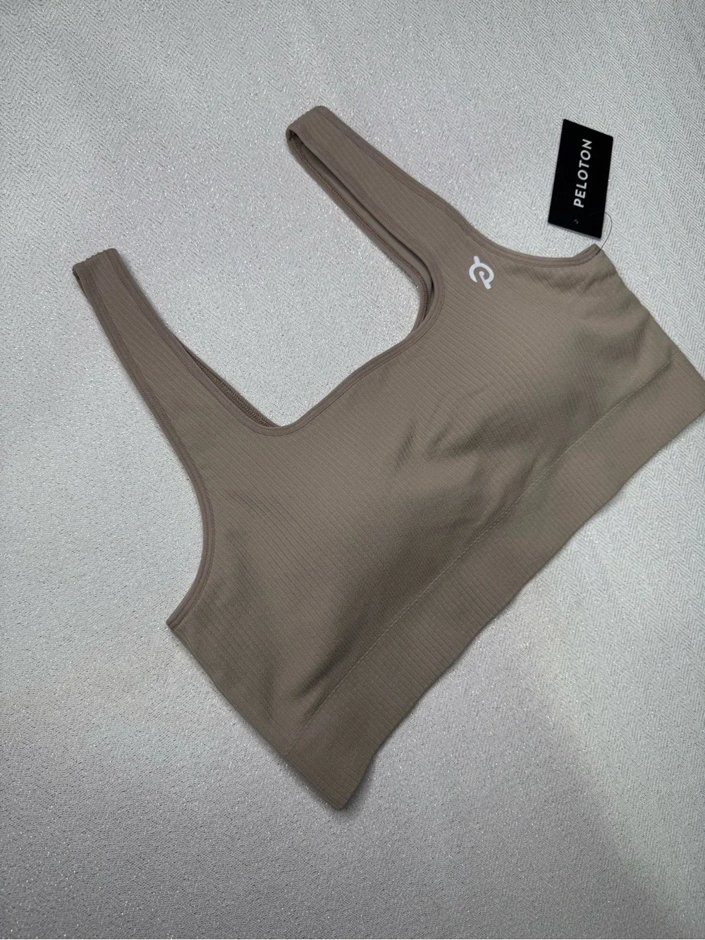 Peloton Seamless Square Neck Sports Bra Sand XL / XXL NWT